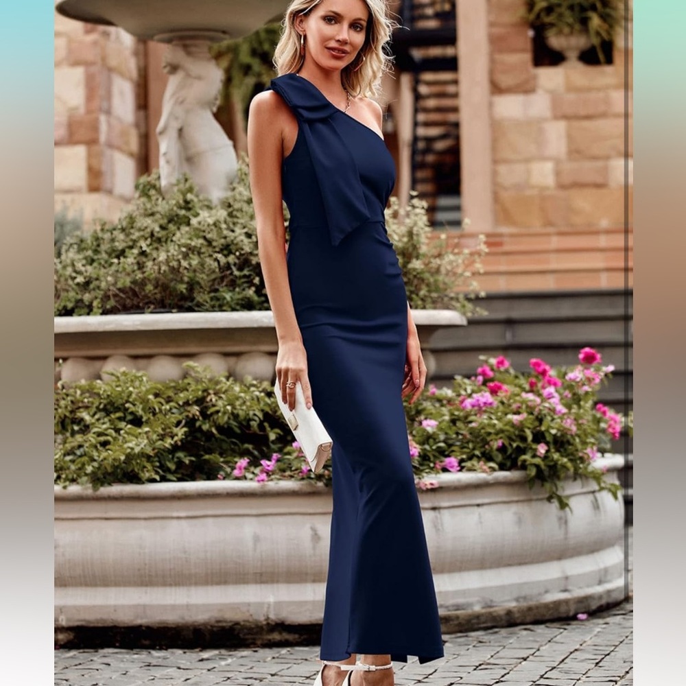 Pretty Garden One shoulder dress - Picture 3 of 12